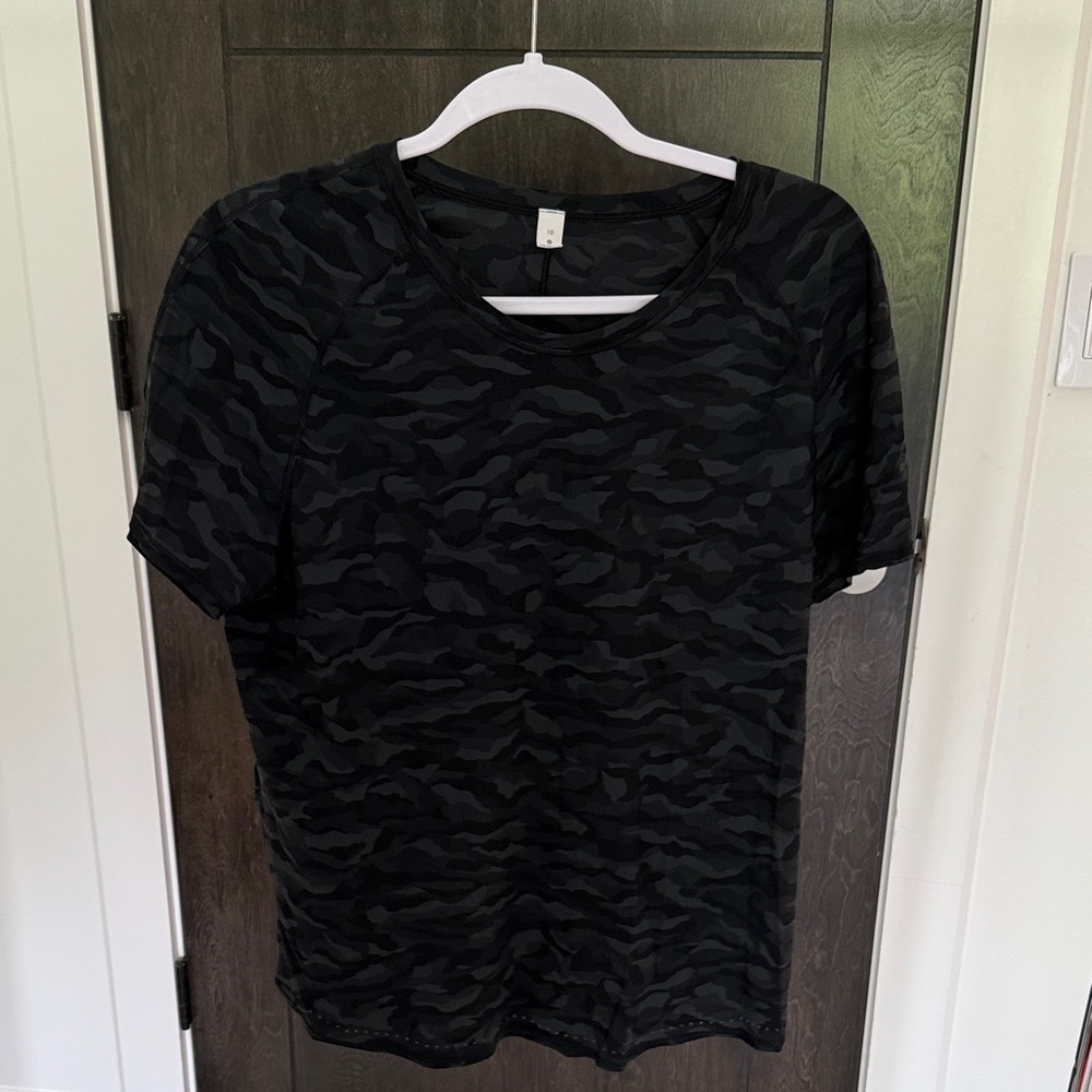 Black Camouflage lulu Lemon Shirt